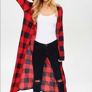 Buffalo Plaid Duster